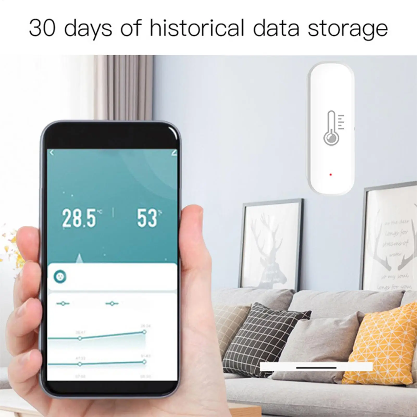 Wifi Humidity Sensor Smart Wireless Remote Remote Temperature Monitor WiFi For Bedroom Bathroom Kitchen Home Dormitory Hotel
Wifi Humidity Sensor Smart Wireless Remote Remote Temperature Monitor WiFi For Bedroom Bathroom Kitchen Home Dormitory Hotel