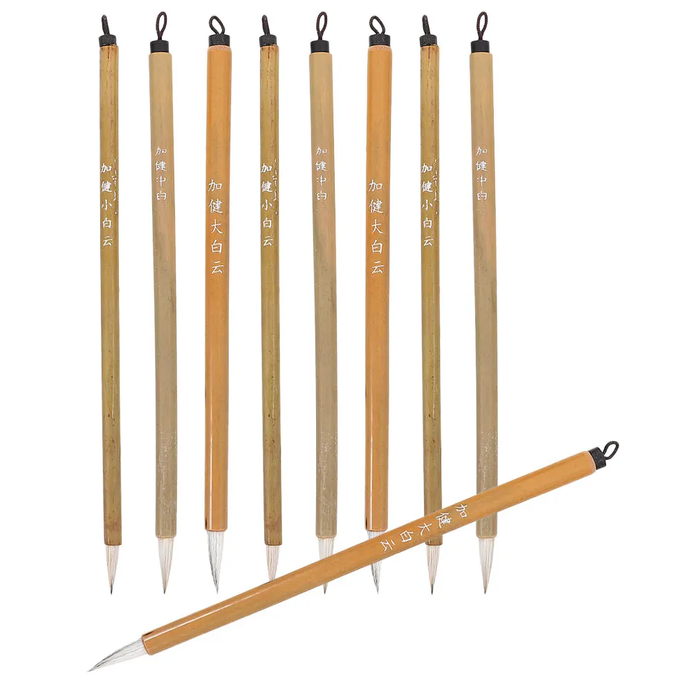 9pcs Writing Brushes Wooden Chinese Calligraphy Brushes Pens Set For Beginner Sumi Brushes For Chinese Painting Drawing Supplies
9pcs Writing Brushes Wooden Chinese Calligraphy Brushes Pens Set For Beginner Sumi Brushes For Chinese Painting Drawing Supplies