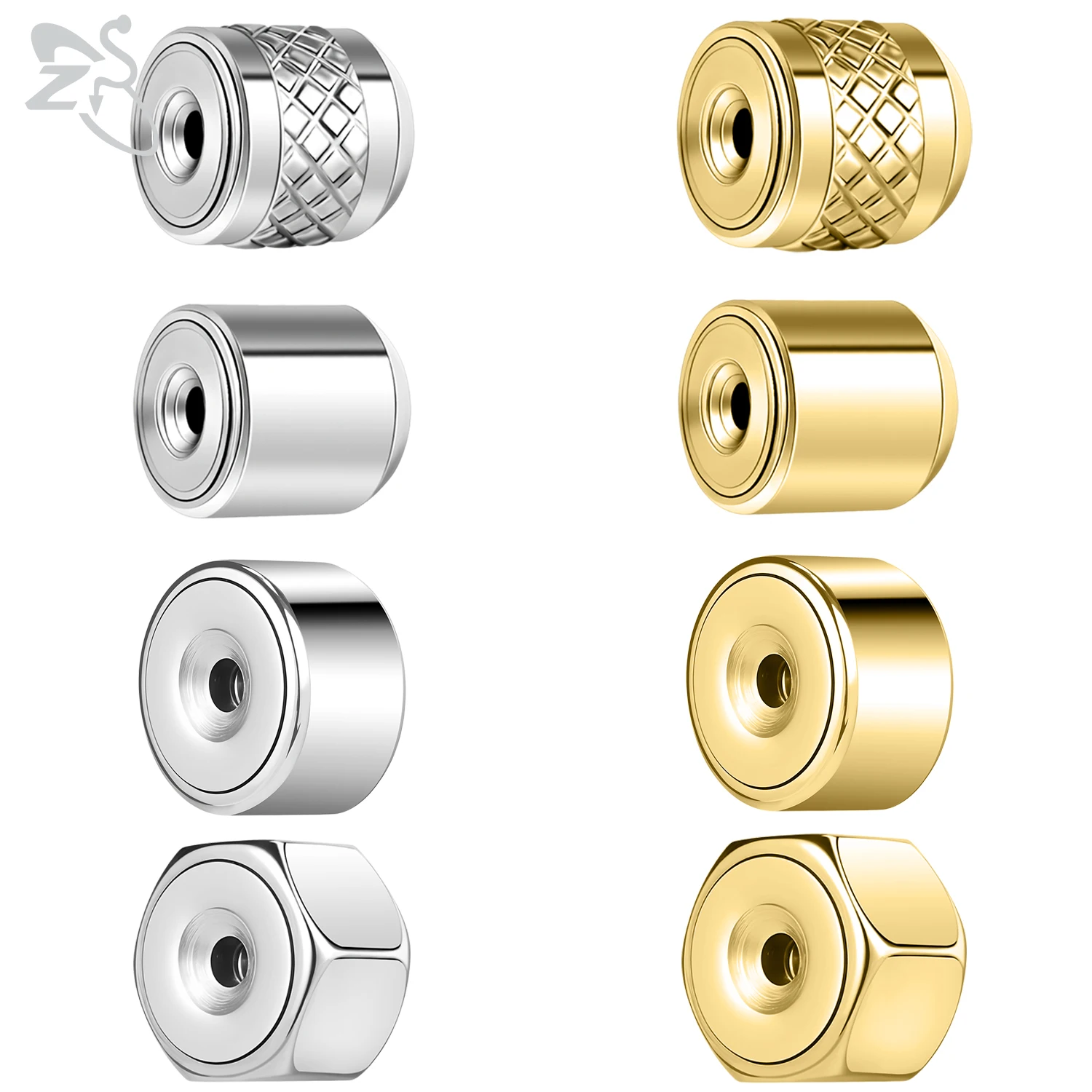 ZS 2-10pcs/lot Stainless Steel Earring Rubber Plug in Ear Stud Ear Plugging Blocked Earring Gold Color Ear Piercing Body Jewelry
ZS 2-10pcs/lot Stainless Steel Earring Rubber Plug in Ear Stud Ear Plugging Blocked Earring Gold Color Ear Piercing Body Jewelry