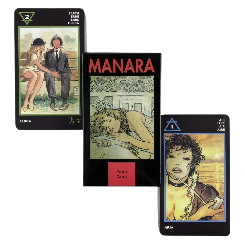 Manara Tarot Cards Deck Oracle English Visions Divination Edition Borad Playing Games
Manara Tarot Cards Deck Oracle English Visions Divination Edition Borad Playing Games