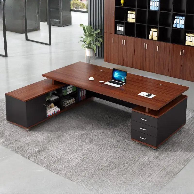 L-Shaped Executive Office Desk with Drawers & Cable Management Home Writing Table 63"x47"x31.5", Customized
L-Shaped Executive Office Desk with Drawers & Cable Management Home Writing Table 63"x47"x31.5", Customized
