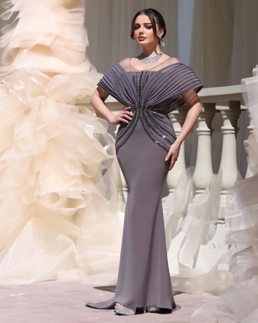 Customized High Quality Women Jersey Rhinestone Sequined Mermaid Evening Dresses Formal Off-the-shoulder Floor Lenght Party Gown
Customized High Quality Women Jersey Rhinestone Sequined Mermaid Evening Dresses Formal Off-the-shoulder Floor Lenght Party Gown