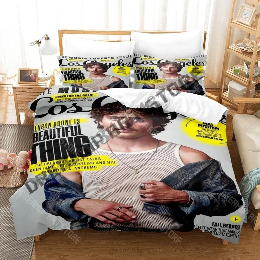 Комплект постельного белья Benson Boone с 3D принтом, одинарный, полный, королевский размер, комплект постельного белья для взрослых и детей, пододеяльник для спальни, кровать в стиле аниме
Комплект постельного белья Benson Boone с 3D принтом, одинарный, полный, королевский размер, комплект постельного белья для взрослых и детей, пододеяльник для спальни, кровать в стиле аниме