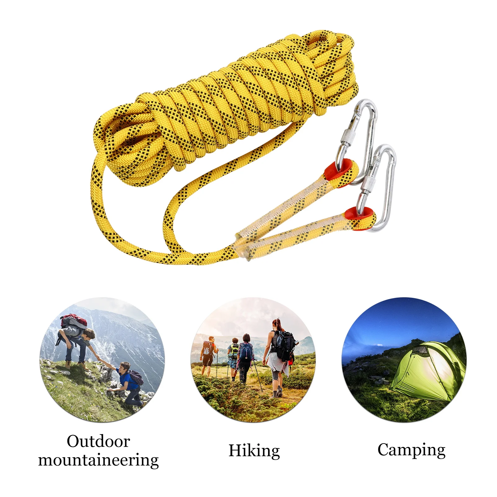 10M Yellow Escape Equipment Outdoor Safety Durable Polyester High Strength Mountaineering Hiking Camping Gear Rappelling Rope 
10M Yellow Escape Equipment Outdoor Safety Durable Polyester High Strength Mountaineering Hiking Camping Gear Rappelling Rope