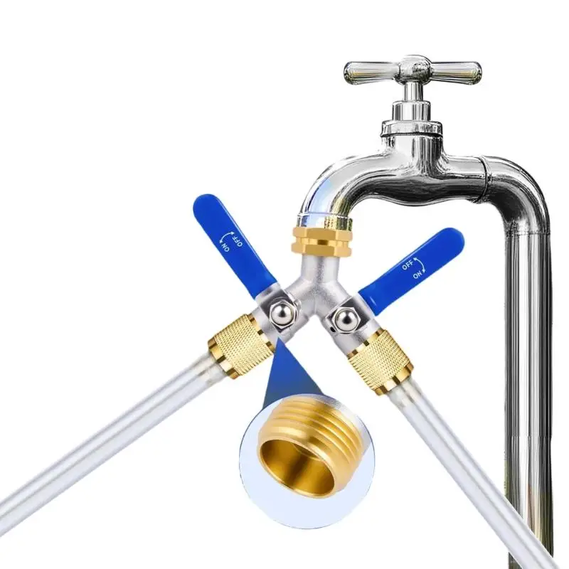 652F Water Splitter Fitting Garden Faucet Y Watering Connector Hose Adapter
652F Water Splitter Fitting Garden Faucet Y Watering Connector Hose Adapter
