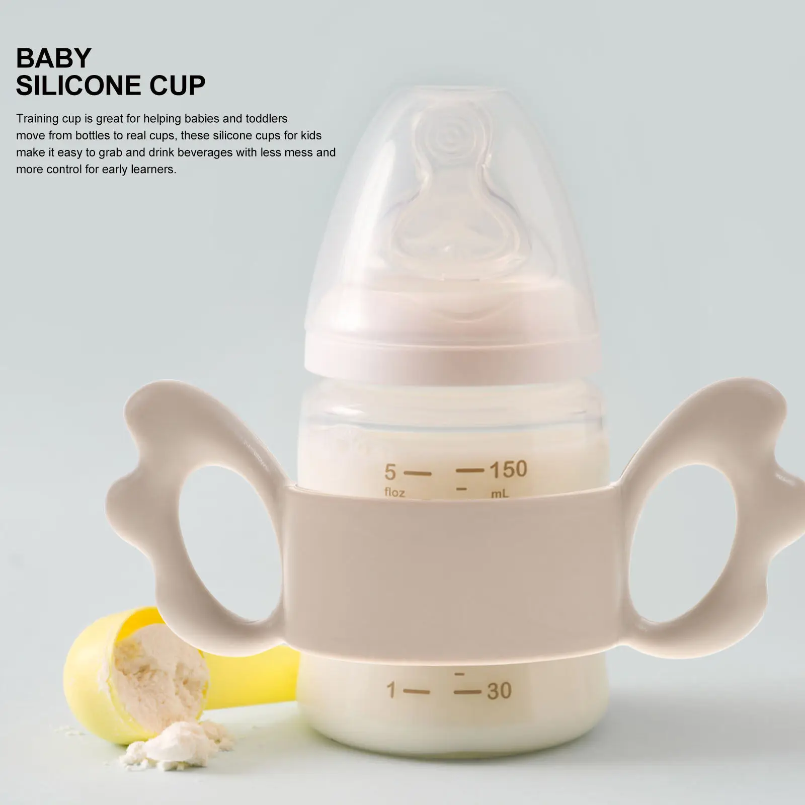 Baby Bottle Silicone H Feeding Toddler H Universal Bottlefeeding Supplies Infant Grip NonSlip Ergonomic Stain Resistant
Baby Bottle Silicone H Feeding Toddler H Universal Bottlefeeding Supplies Infant Grip NonSlip Ergonomic Stain Resistant