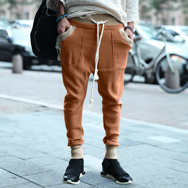 2025 Autumn Casual Sports Trousers Men's Loose Tucked Foot Drawstring Personalized Color Block Knitted Casual Trousers
2025 Autumn Casual Sports Trousers Men's Loose Tucked Foot Drawstring Personalized Color Block Knitted Casual Trousers