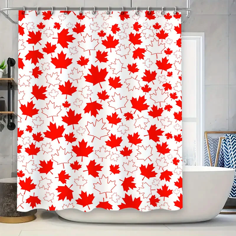 Занавеска для душа из красного кленового листа: декор для ванны для украшения дома, аксессуары для ванной комнаты 
Занавеска для душа из красного кленового листа: декор для ванны для украшения дома, аксессуары для ванной комнаты