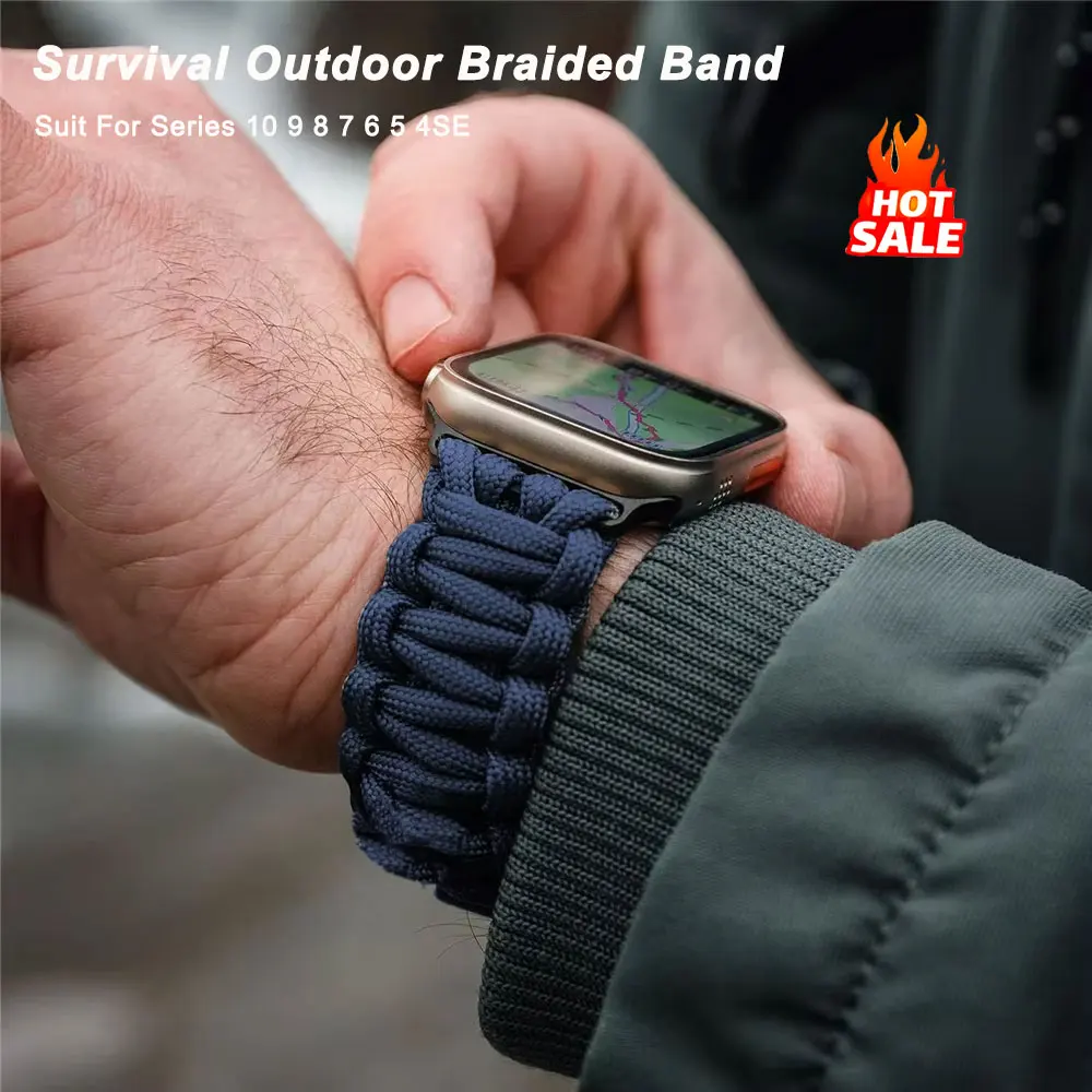 Плетеный ремешок для Apple Watch 49 мм, 45 мм, 44 мм, 42 мм, веревочный ремешок для Iwatch 7, 6, 5, 4, 8, 9 SE, 40 мм, 41 мм, нейлоновый браслет
Плетеный ремешок для Apple Watch 49 мм, 45 мм, 44 мм, 42 мм, веревочный ремешок для Iwatch 7, 6, 5, 4, 8, 9 SE, 40 мм, 41 мм, нейлоновый браслет