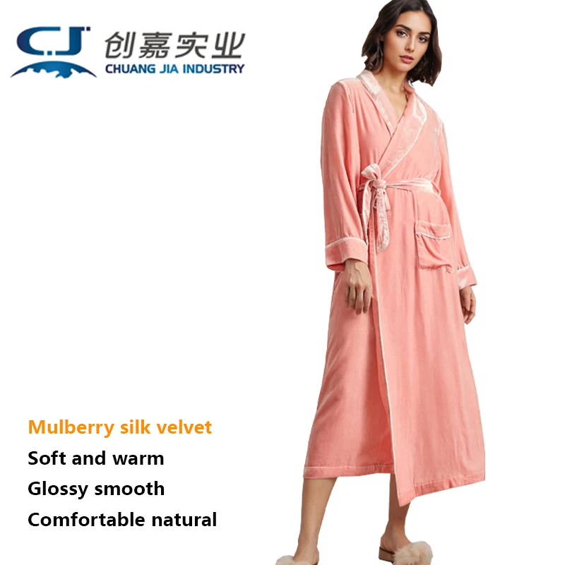 Silk Velvet Women's Dress Long Sleeve Lace-up Nightgown High-end Casual Silk Home Wear Smooth, Delicate and Soft Spring Autumn
Silk Velvet Women's Dress Long Sleeve Lace-up Nightgown High-end Casual Silk Home Wear Smooth, Delicate and Soft Spring Autumn