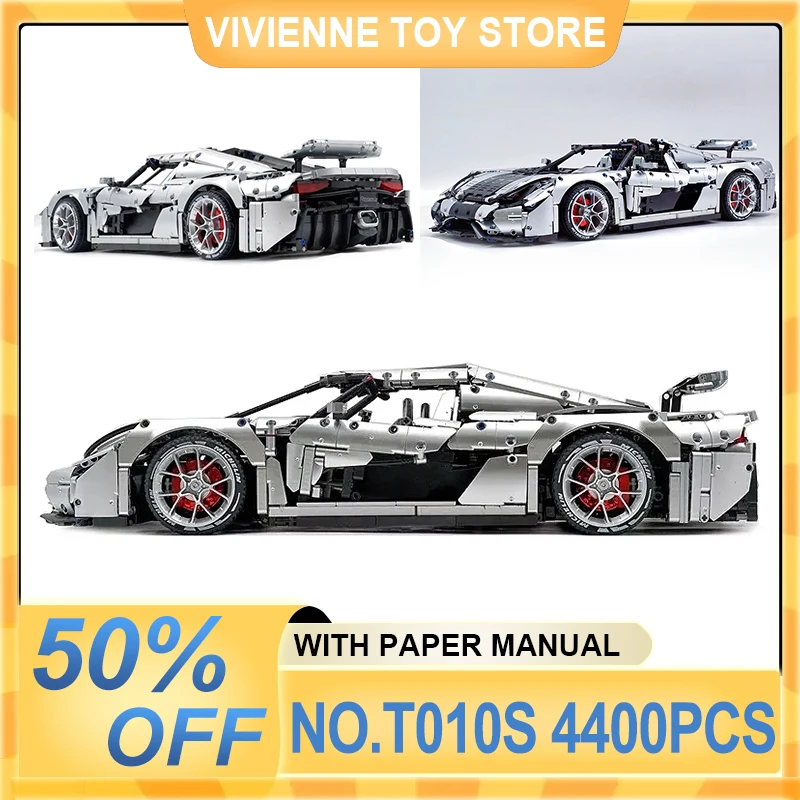 New T010S Technical Super Sports Racing Car Hypercar Model Building Blocks Bricks Educational Puzzle DIY Toys Birthday Gifts Kid
New T010S Technical Super Sports Racing Car Hypercar Model Building Blocks Bricks Educational Puzzle DIY Toys Birthday Gifts Kid