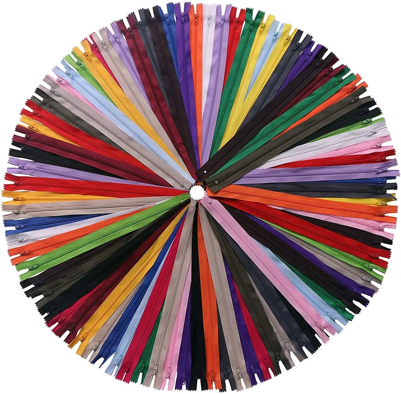60 Pack 20 Inch Nylon Coil Zippers Bulk - 20 Colors for Sewing Crafts
60 Pack 20 Inch Nylon Coil Zippers Bulk - 20 Colors for Sewing Crafts