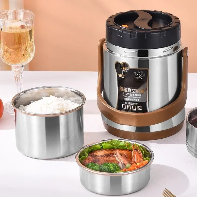 Desktop 220v Stainless Steel Insulated Lunch Box With Ultra-long Portable Vacuum Capacity For 24 Hours
Desktop 220v Stainless Steel Insulated Lunch Box With Ultra-long Portable Vacuum Capacity For 24 Hours