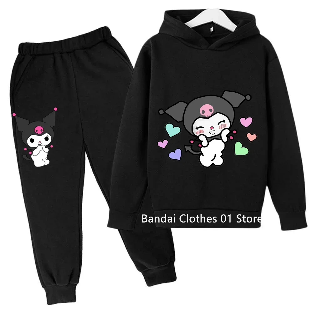 Hello Kitty casual fun tracksuit Boys Black Beauty hoodie Kids Girls Hoodie Pants 2 piece children's clothing set Kulomi Anime
Hello Kitty casual fun tracksuit Boys Black Beauty hoodie Kids Girls Hoodie Pants 2 piece children's clothing set Kulomi Anime