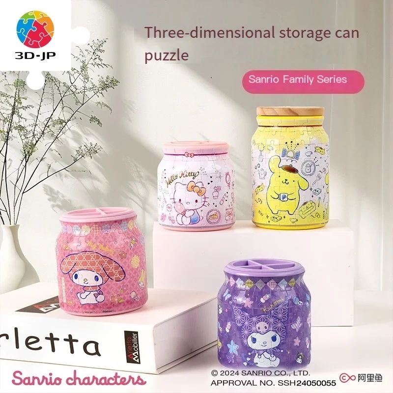 Sanrio New Kuromi Cartoon Three-Dimensional Storage Can Puzzle Practical Diy Assembly Pen Holder Creative Student Birthday Gift 
Sanrio New Kuromi Cartoon Three-Dimensional Storage Can Puzzle Practical Diy Assembly Pen Holder Creative Student Birthday Gift