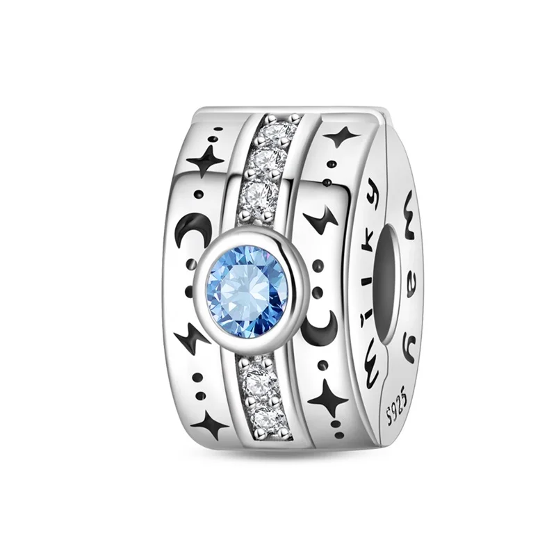 925 Sterling Silver Charms Bead CZ Zircon Starry Night Safety Buckle Fit Original Bracelet DIY Women Jewelry Gift
925 Sterling Silver Charms Bead CZ Zircon Starry Night Safety Buckle Fit Original Bracelet DIY Women Jewelry Gift