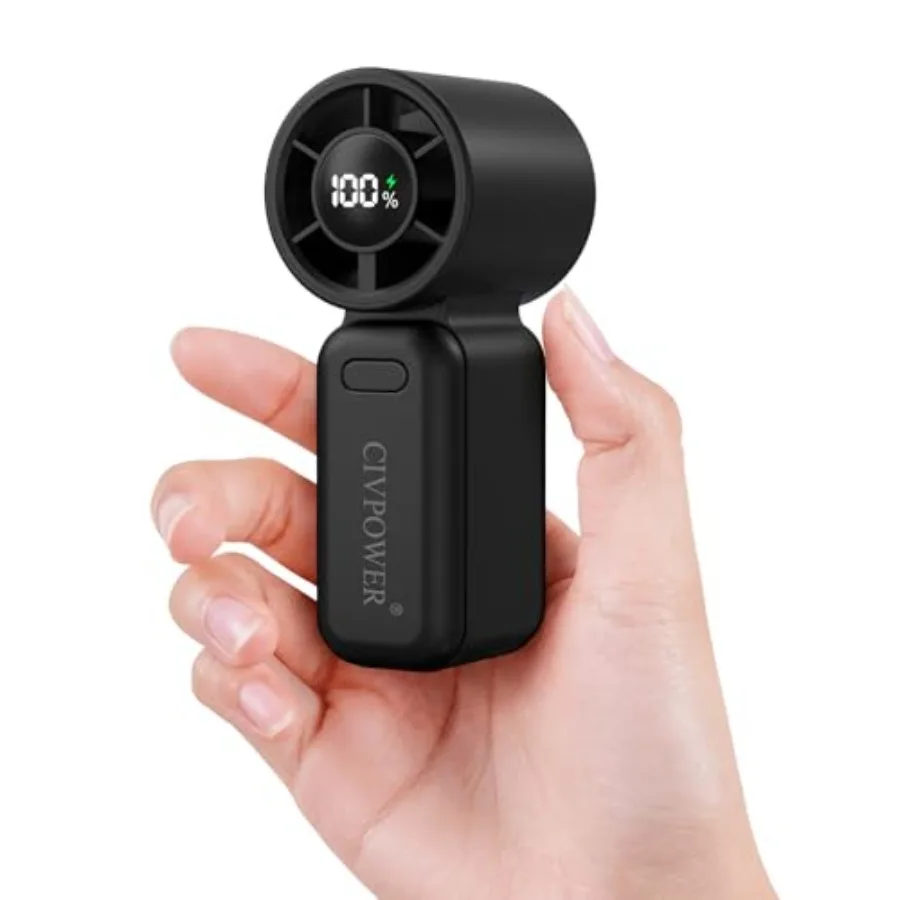 Portable Mini Fan Handheld: Personal Travel Fan USB Rechargeable - 100 Speed Turbo Cooling Fan - Pocket Size 12H Max Runtime La
Portable Mini Fan Handheld: Personal Travel Fan USB Rechargeable - 100 Speed Turbo Cooling Fan - Pocket Size 12H Max Runtime La