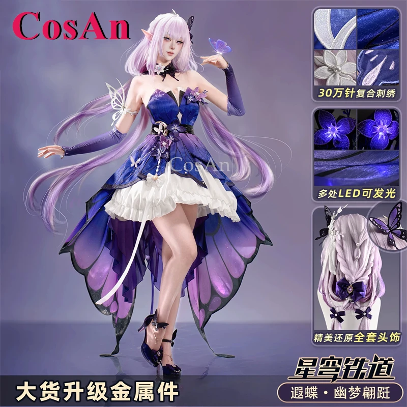 CosAn Game Honkai: Star Rail Castorice Cosplay Costumes Dreams Dance Gracefully Sweet Uniforms Dress Party Role Play Clothing
CosAn Game Honkai: Star Rail Castorice Cosplay Costumes Dreams Dance Gracefully Sweet Uniforms Dress Party Role Play Clothing