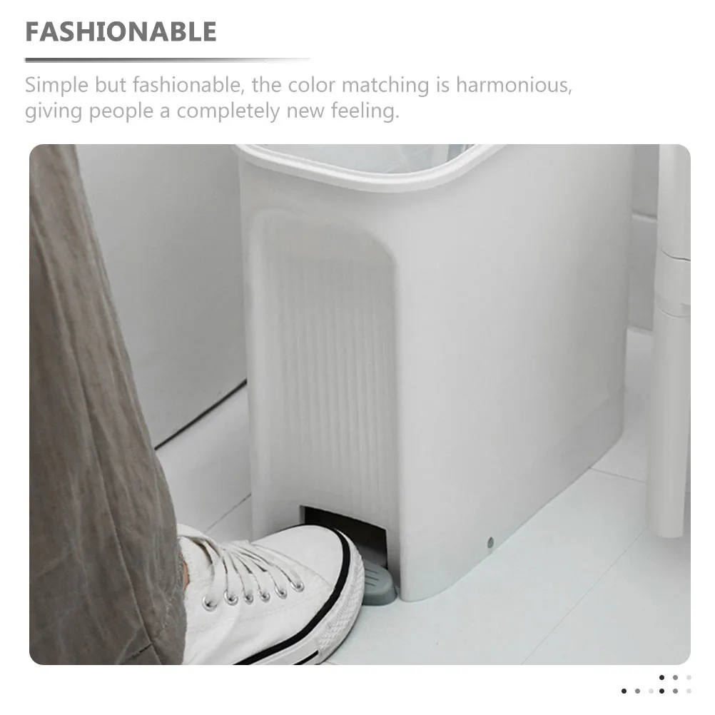 Sturdy Press Type Garbage Can Small Space Suitable Foot Pedal Design Household Waste Container Lid Laundry Utility Room
Sturdy Press Type Garbage Can Small Space Suitable Foot Pedal Design Household Waste Container Lid Laundry Utility Room
