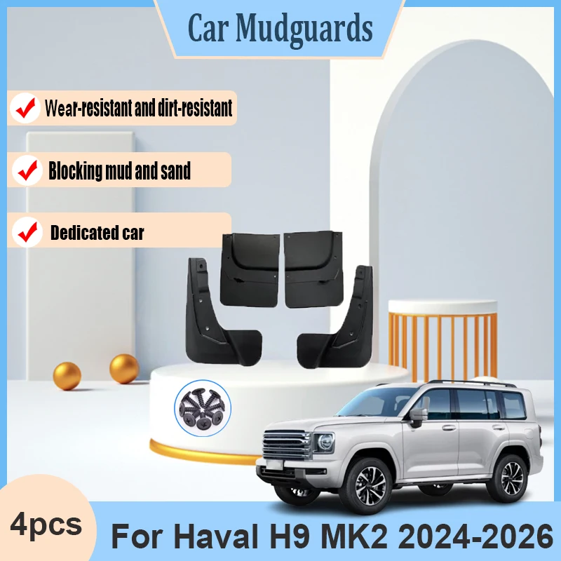 For Haval H9 MK2 2024 2025 2026 Car Accessories Dust-proof Mudguard MudFlaps Fender Guards Splash Protect Mudguards Wheel Parts
For Haval H9 MK2 2024 2025 2026 Car Accessories Dust-proof Mudguard MudFlaps Fender Guards Splash Protect Mudguards Wheel Parts