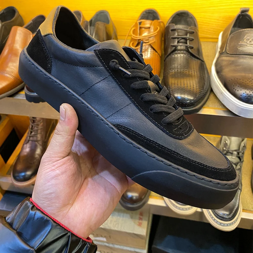 New genuine leather upper shoes - breathable in spring and autumn, black sole, no laces required, versatile and casual style.
New genuine leather upper shoes - breathable in spring and autumn, black sole, no laces required, versatile and casual style.