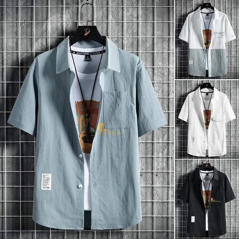 Men's Summer Short Sleeve Ice Silk Casual Loose Shirt Thin Style Workwear Top Outerwear Breathable Moisture Wicking
Men's Summer Short Sleeve Ice Silk Casual Loose Shirt Thin Style Workwear Top Outerwear Breathable Moisture Wicking