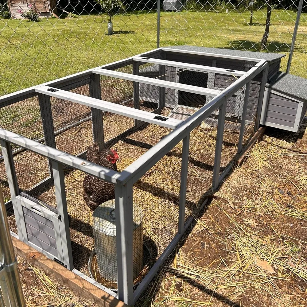 Chicken Coop 103" Large Chicken House with Run Duck Coop Waterproof Poultry Cage with Nesting Box,Pull Out Tray
Chicken Coop 103" Large Chicken House with Run Duck Coop Waterproof Poultry Cage with Nesting Box,Pull Out Tray