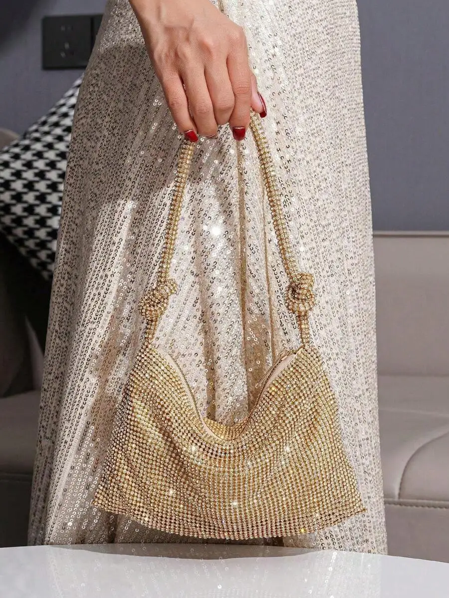 Rhinestone Evening Clutch Bag For Party Banquet Ball Women Fashion Mini Drawstring Handbag
Rhinestone Evening Clutch Bag For Party Banquet Ball Women Fashion Mini Drawstring Handbag