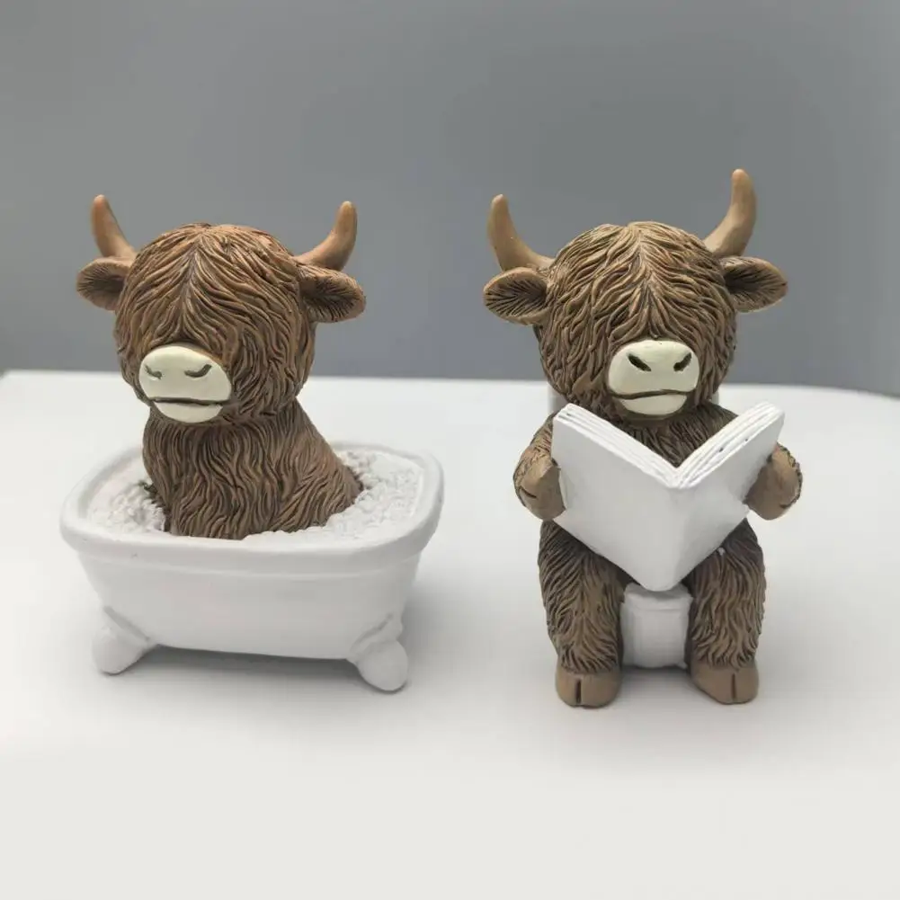 Highland Cow Statue Funny Resin Figurine Highland Cow Mini Figurine Realistic Sculpture Ornament for Home Decor Funny Highland
Highland Cow Statue Funny Resin Figurine Highland Cow Mini Figurine Realistic Sculpture Ornament for Home Decor Funny Highland
