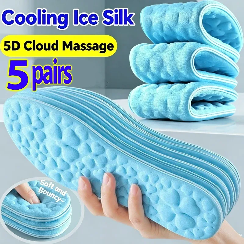 1/5Pairs Super Soft Ice Silk Massage Insoles Women Men Soft Memory Antibacterial Shoe Pads Feet Orthopedic Cushion Sport Insoles
1/5Pairs Super Soft Ice Silk Massage Insoles Women Men Soft Memory Antibacterial Shoe Pads Feet Orthopedic Cushion Sport Insoles