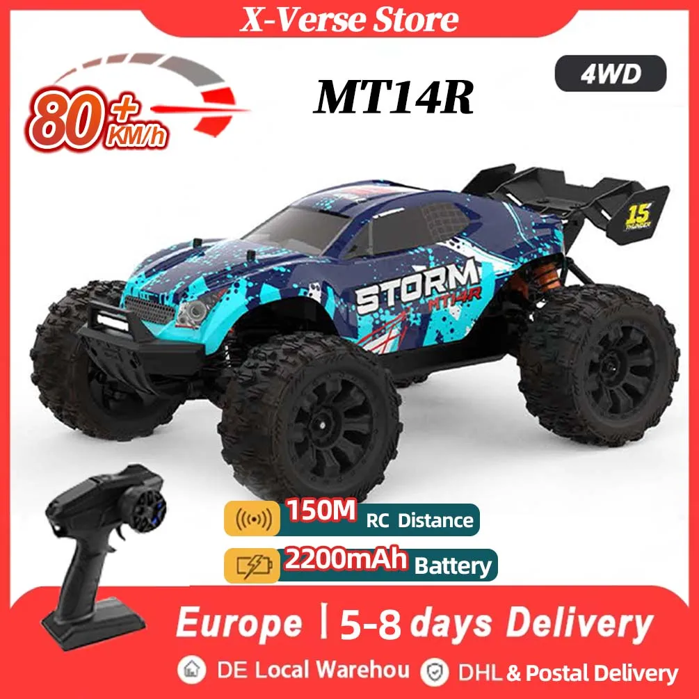 MT14R 4WD Rc Offroad 4x4 80km/h Brushless 2.4G Remote Control Racing Car High Speed Off-road RC Truck PT14R Remote Control Toys
MT14R 4WD Rc Offroad 4x4 80km/h Brushless 2.4G Remote Control Racing Car High Speed Off-road RC Truck PT14R Remote Control Toys