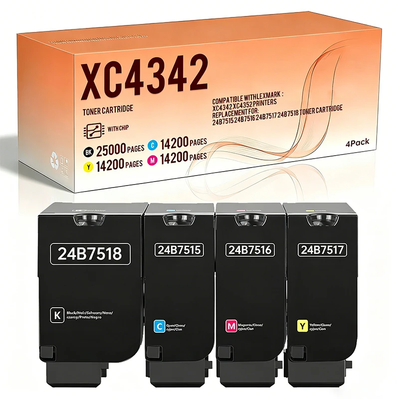 XC4342 XC4352 Printers LXC4342 Toner Cartridge Compatible for Lexmark 24B7518 Black Toner Cartridges Work for Lexmark
XC4342 XC4352 Printers LXC4342 Toner Cartridge Compatible for Lexmark 24B7518 Black Toner Cartridges Work for Lexmark
