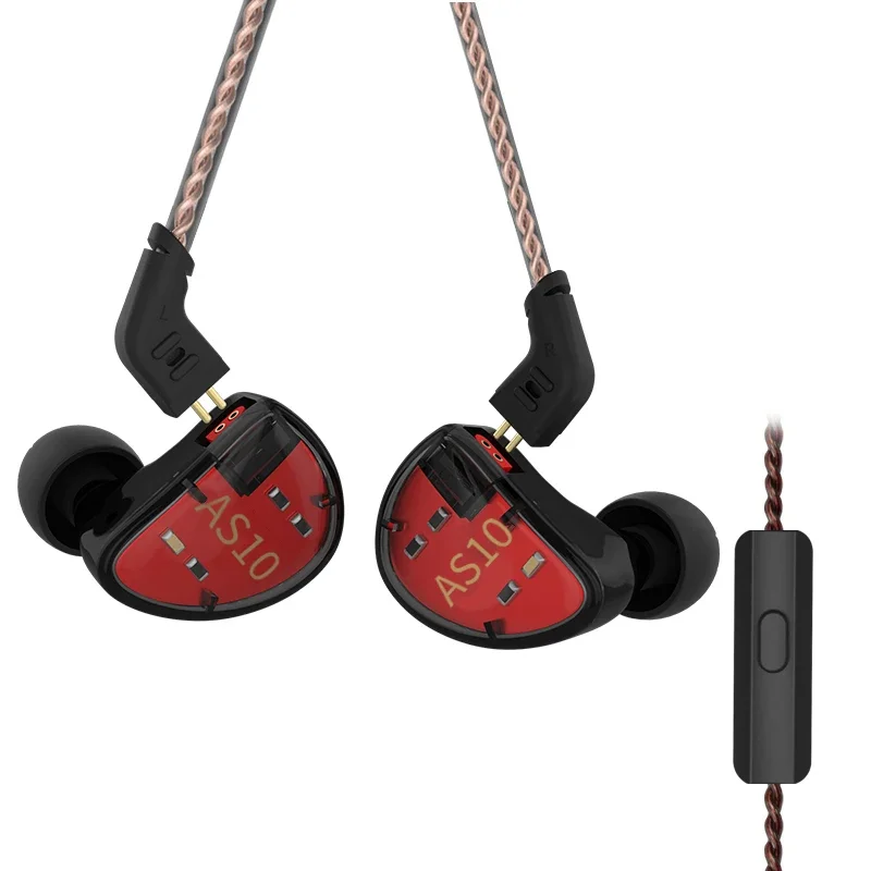 KZ AS10 IEM Headphone 5Balanced Driver Earbuds Wired Earphone Stereo HiFi HeadsetEarphone Detachable 2PinCable Singer Audiophile
KZ AS10 IEM Headphone 5Balanced Driver Earbuds Wired Earphone Stereo HiFi HeadsetEarphone Detachable 2PinCable Singer Audiophile