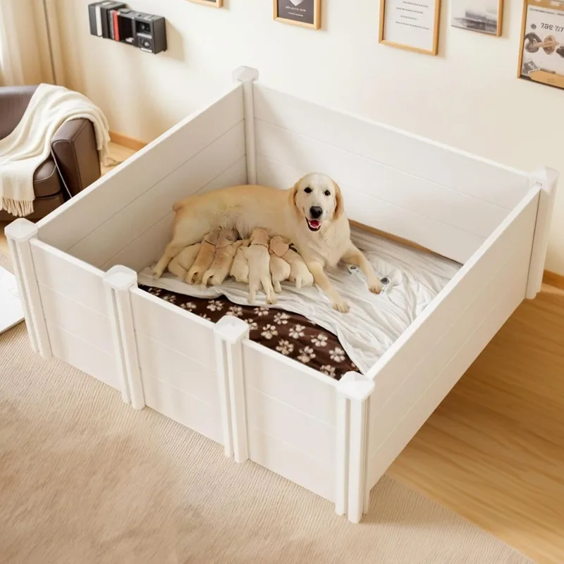 Whelping Box for Large Breed Dogs, Whelping Box for Puppies, PVC Puppy Playpen, Waterproof & Rustproof Whelping Pen, Puppy Whelp
Whelping Box for Large Breed Dogs, Whelping Box for Puppies, PVC Puppy Playpen, Waterproof & Rustproof Whelping Pen, Puppy Whelp
