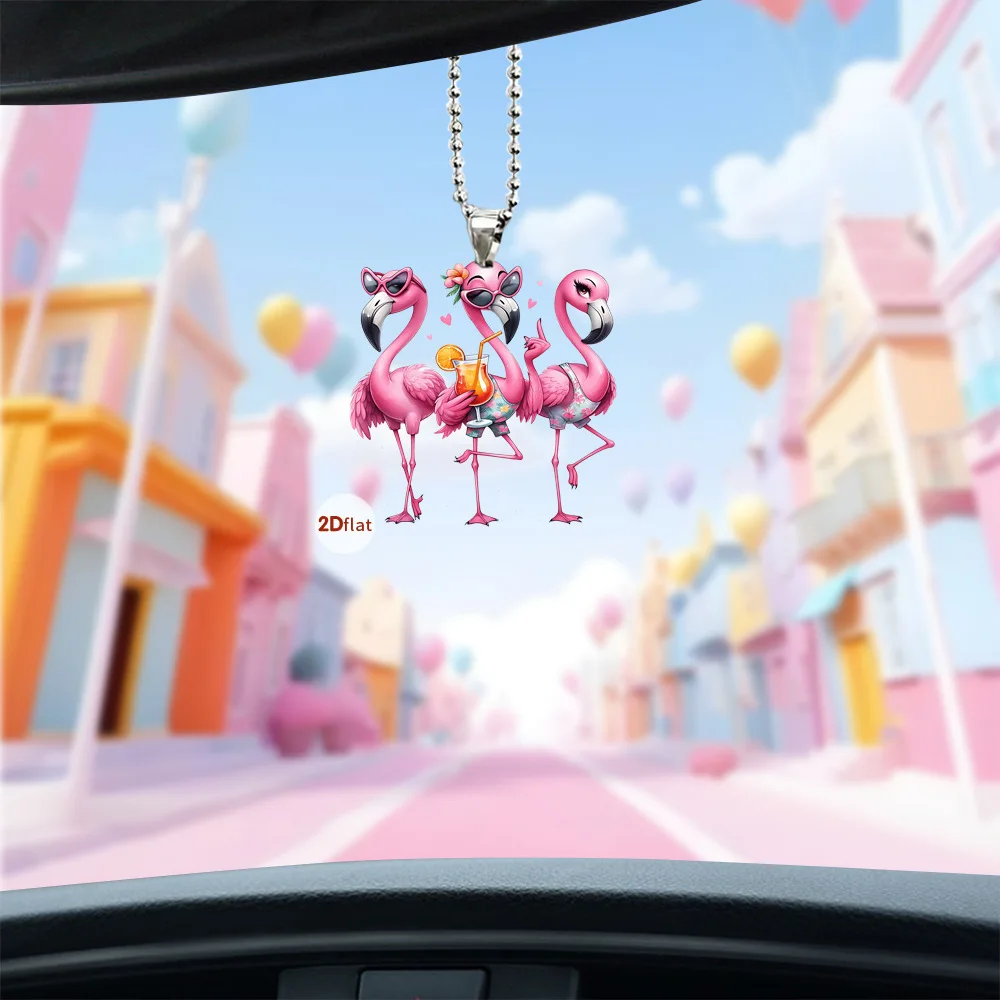 Rearview mirror pink flamingo pendant schoolbag flat pendant car pendant decoration wholesale
Rearview mirror pink flamingo pendant schoolbag flat pendant car pendant decoration wholesale