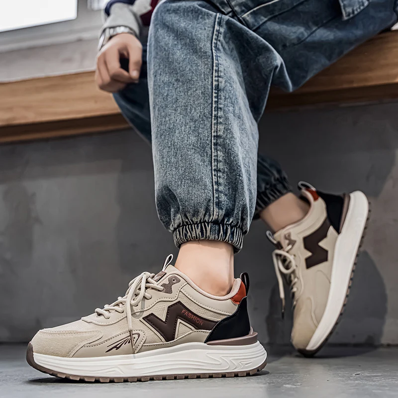 Повседневная уличная обувь 2025 года, спортивная обувь, кроссовки, нескользящая подошва, удобная подкладка. 
Повседневная уличная обувь 2025 года, спортивная обувь, кроссовки, нескользящая подошва, удобная подкладка.