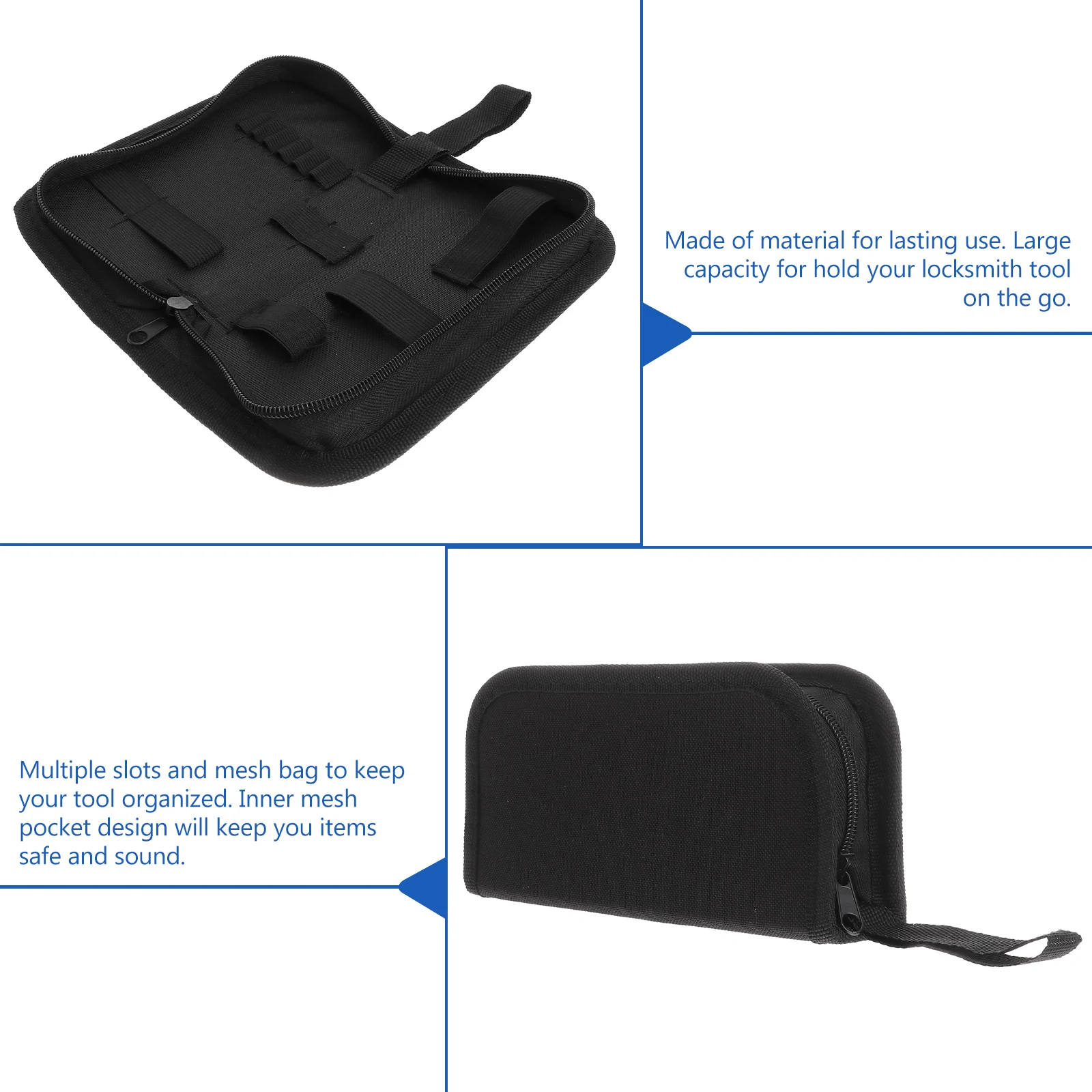 2Pcs Professional Tool Storage Clutch Large Capacity Travel Bag with Smooth Zipper Design Organized Pockets for Tools 
2Pcs Professional Tool Storage Clutch Large Capacity Travel Bag with Smooth Zipper Design Organized Pockets for Tools