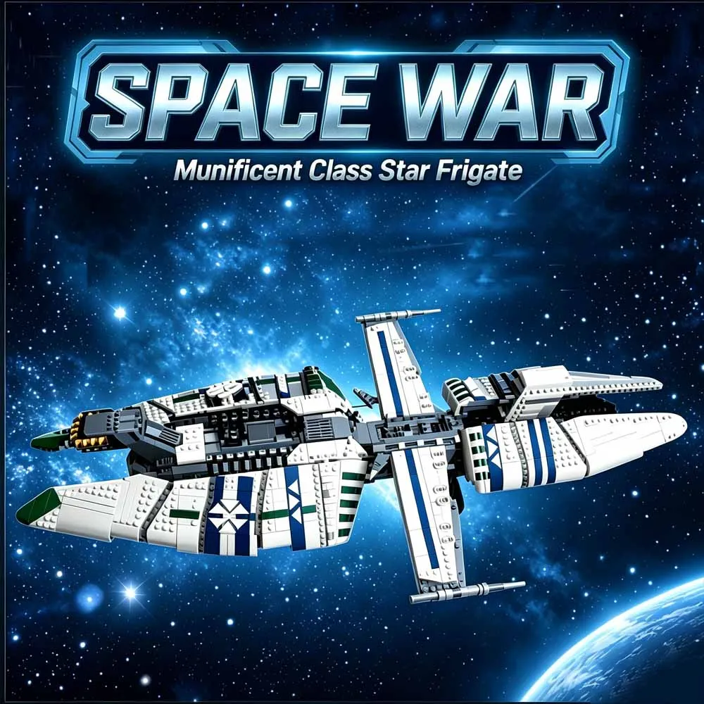 Movie 3043PCS MOC Space War Battleship Munificent-class Star Frigate Model Spaceship Assembly DIY Toy Building Blocks Adult Gift
Movie 3043PCS MOC Space War Battleship Munificent-class Star Frigate Model Spaceship Assembly DIY Toy Building Blocks Adult Gift