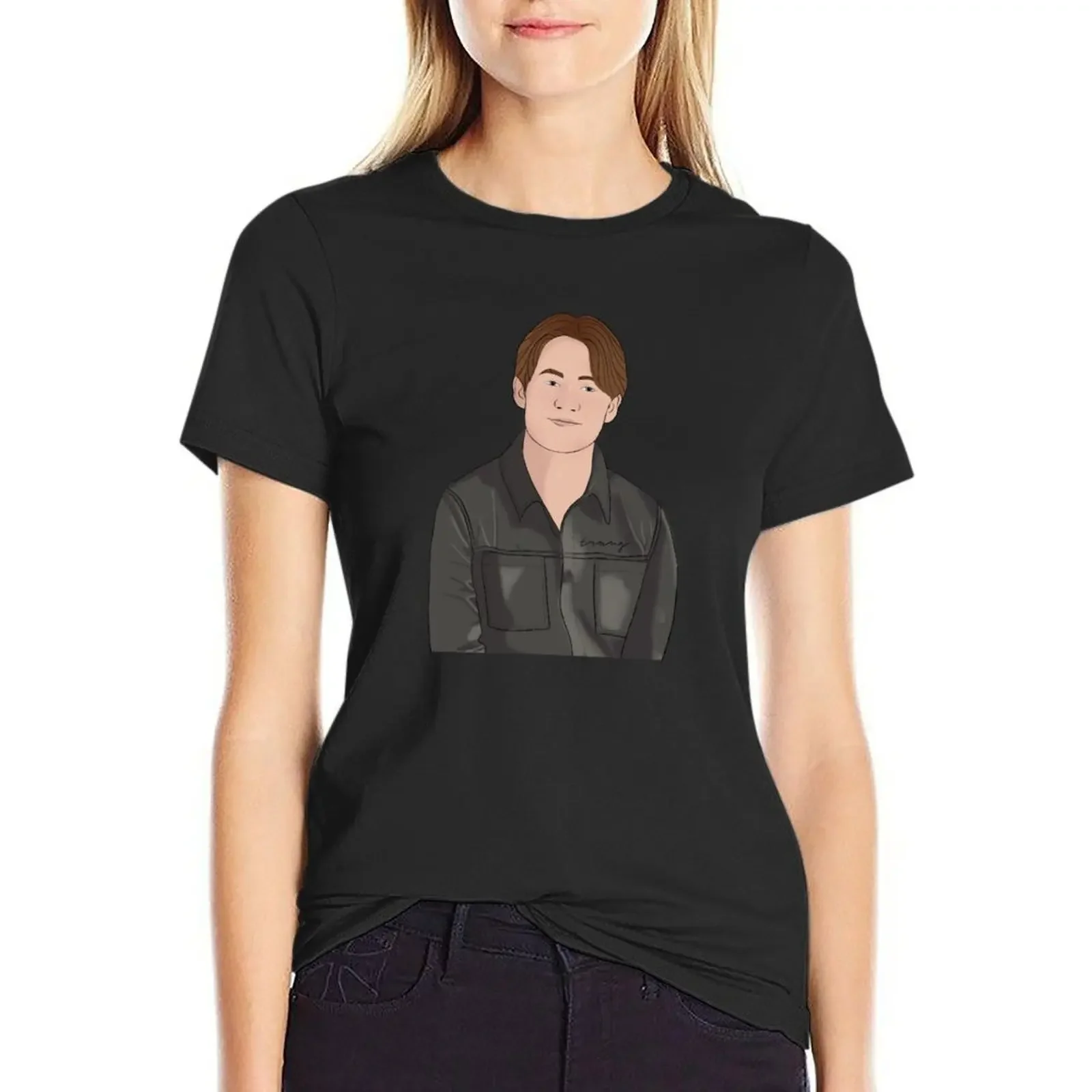 Kit Connor Drawing Photoshoot T-Shirt anime clothes Short sleeve tee blanks customs design your own black t-shirts for Women
Kit Connor Drawing Photoshoot T-Shirt anime clothes Short sleeve tee blanks customs design your own black t-shirts for Women