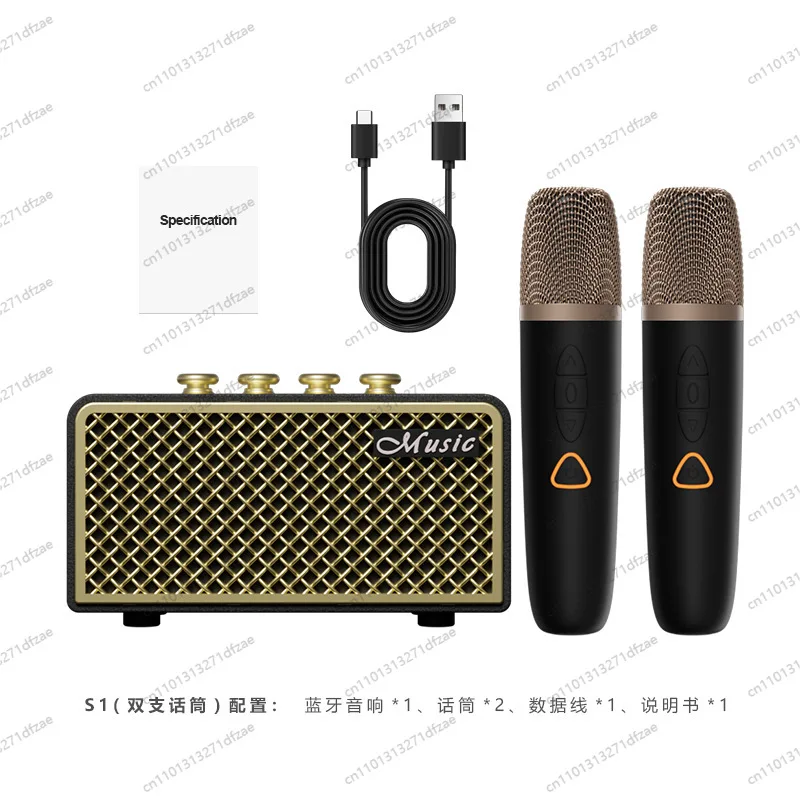Караоке Беспроводной Bluetooth-микрофон Аудио Универсальный портативный уличный домашний динамик Черный Два микрофона
Караоке Беспроводной Bluetooth-микрофон Аудио Универсальный портативный уличный домашний динамик Черный Два микрофона