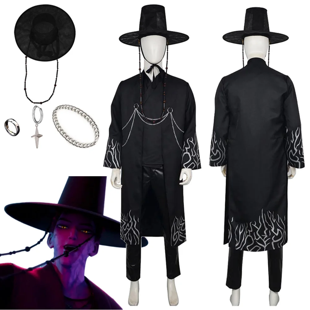 2025 Cartoon Demon Hunter of KPop Cosplay Saja Boys Jinu Top Pants Hat Hallowmas Costume RolePlay Suits Outfits For Male Adult
2025 Cartoon Demon Hunter of KPop Cosplay Saja Boys Jinu Top Pants Hat Hallowmas Costume RolePlay Suits Outfits For Male Adult