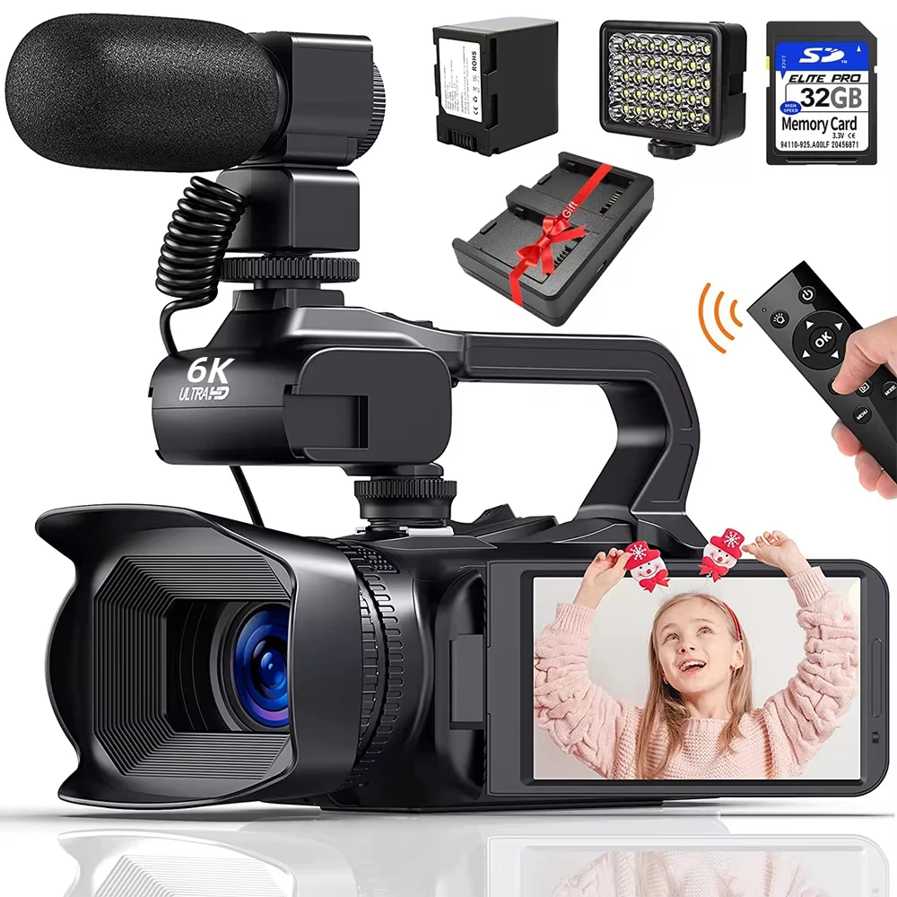 64MP 6K Video Camera Camcorder For Youtube Live Stream Rotate 4.0" Touch Screen Digital Vlog Recorder 18X WIFI AF Webcam Camera
64MP 6K Video Camera Camcorder For Youtube Live Stream Rotate 4.0" Touch Screen Digital Vlog Recorder 18X WIFI AF Webcam Camera