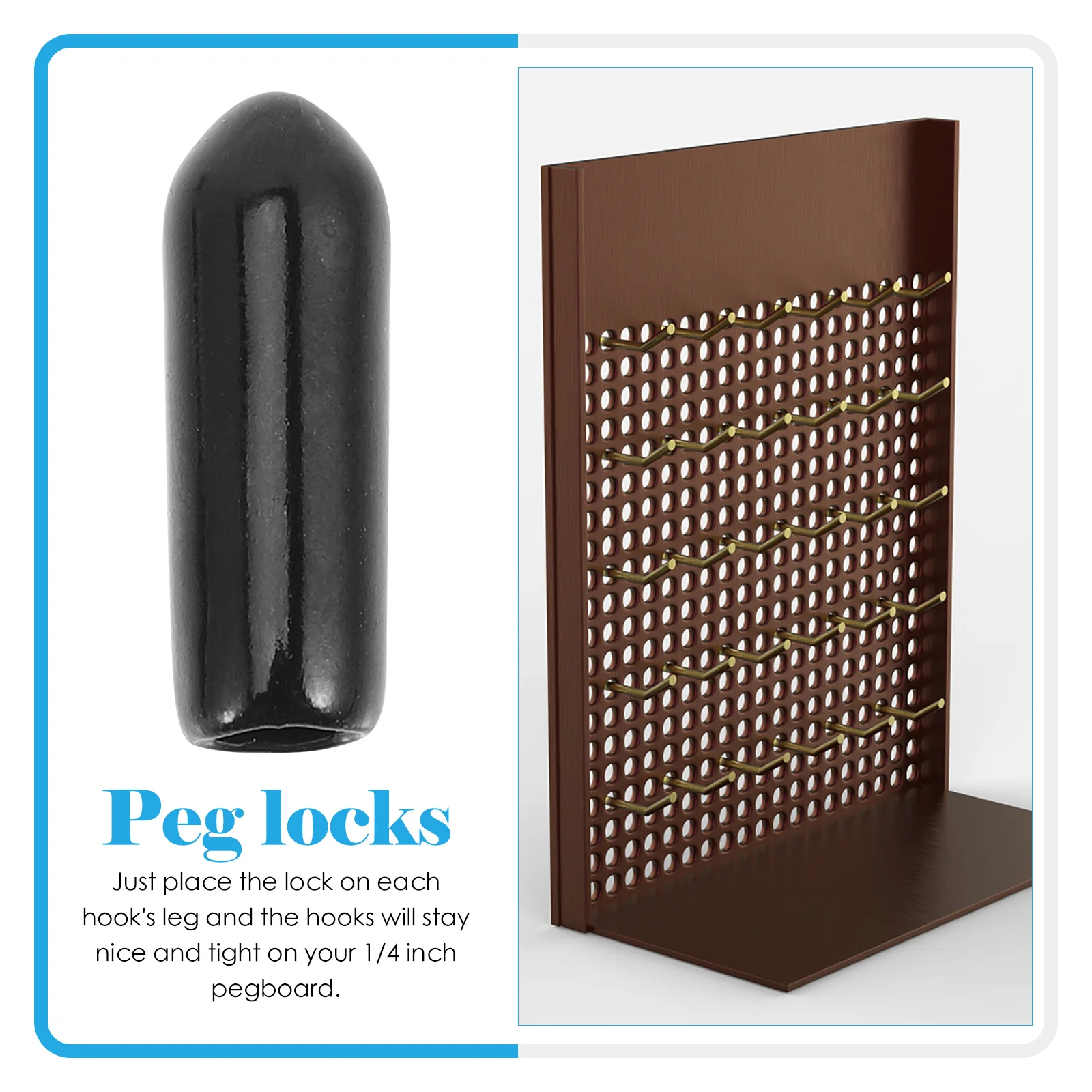 500pcs Pegboard Hook Locks Plastic Peg Hook Stopper Fasteners Retainers For 1/4 Inch Pegboards Clips Holders Wall Storage 
500pcs Pegboard Hook Locks Plastic Peg Hook Stopper Fasteners Retainers For 1/4 Inch Pegboards Clips Holders Wall Storage