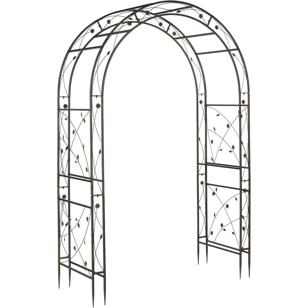 Garden Arbor, Arch, Wedding Ceremony Decor, Steel Trellis for Plants, Pergola, Backyard, Lawn - Bronze
Garden Arbor, Arch, Wedding Ceremony Decor, Steel Trellis for Plants, Pergola, Backyard, Lawn - Bronze