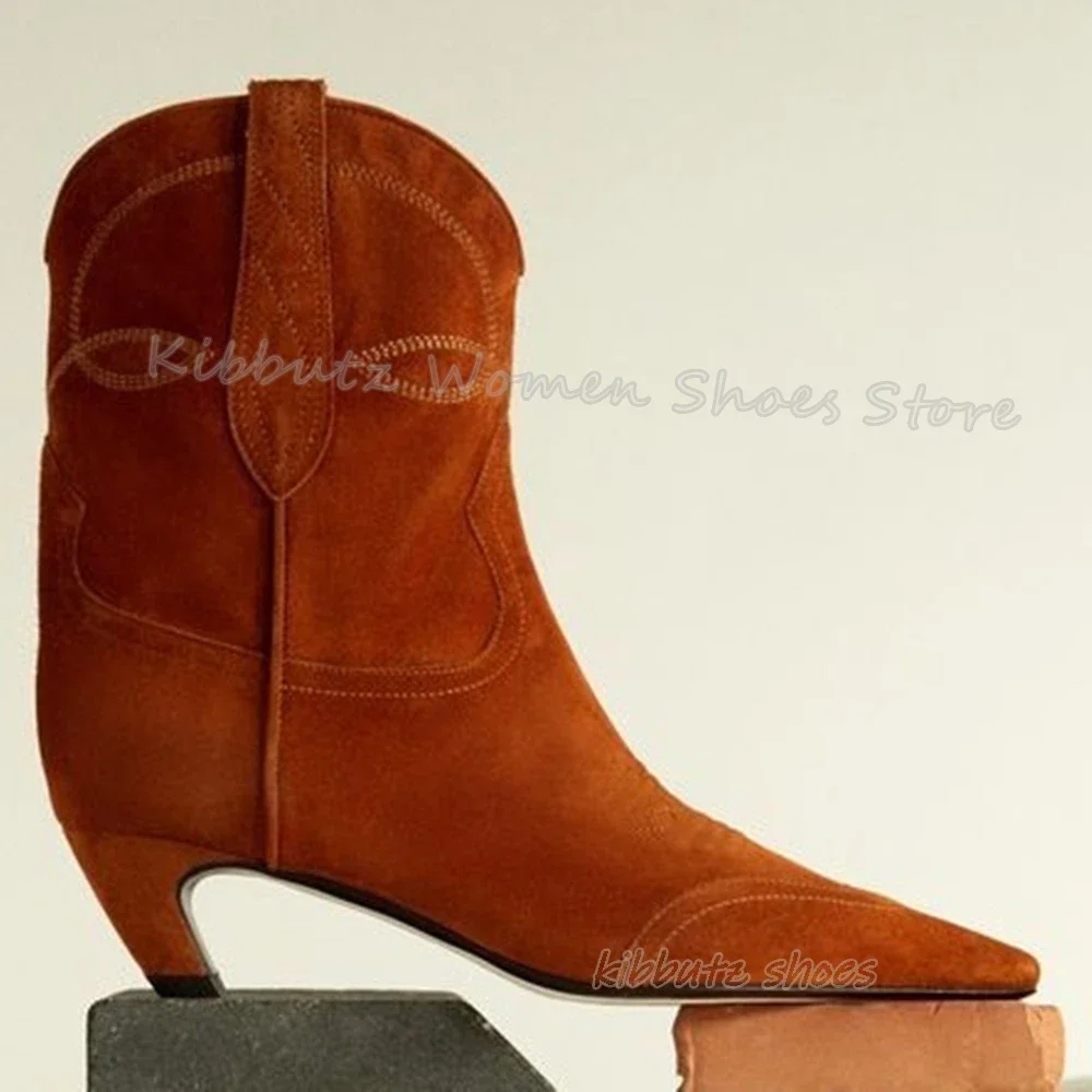 Chelsea Ankle Boots Suede Slip-On Pointed Toe Thin Heels Fashion Concise Sexy Elegant Novelty Luxury Women Shoes Party Outdoor
Chelsea Ankle Boots Suede Slip-On Pointed Toe Thin Heels Fashion Concise Sexy Elegant Novelty Luxury Women Shoes Party Outdoor