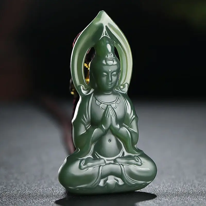 Hetian Jade Guanyin Pendant Sapphire Fine Material Three-dimensional Guanyin Jade Pendant
Hetian Jade Guanyin Pendant Sapphire Fine Material Three-dimensional Guanyin Jade Pendant