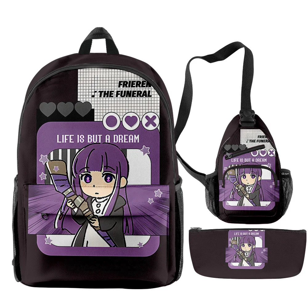 Модная новинка, крутой забавный Frieren с 3D принтом, 3 шт./компл., школьные сумки для школьников, дорожный рюкзак для ноутбука, нагрудная сумка, пенал
Модная новинка, крутой забавный Frieren с 3D принтом, 3 шт./компл., школьные сумки для школьников, дорожный рюкзак для ноутбука, нагрудная сумка, пенал