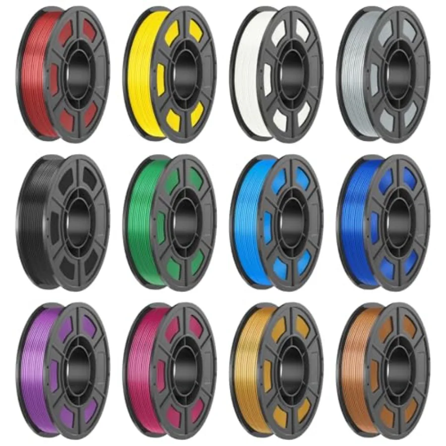 3D printing filament bundle for FDM printers and 3D pens silk PLA 1.75mm 12 colors 250g each high-flow rapid printing total 3kg
3D printing filament bundle for FDM printers and 3D pens silk PLA 1.75mm 12 colors 250g each high-flow rapid printing total 3kg