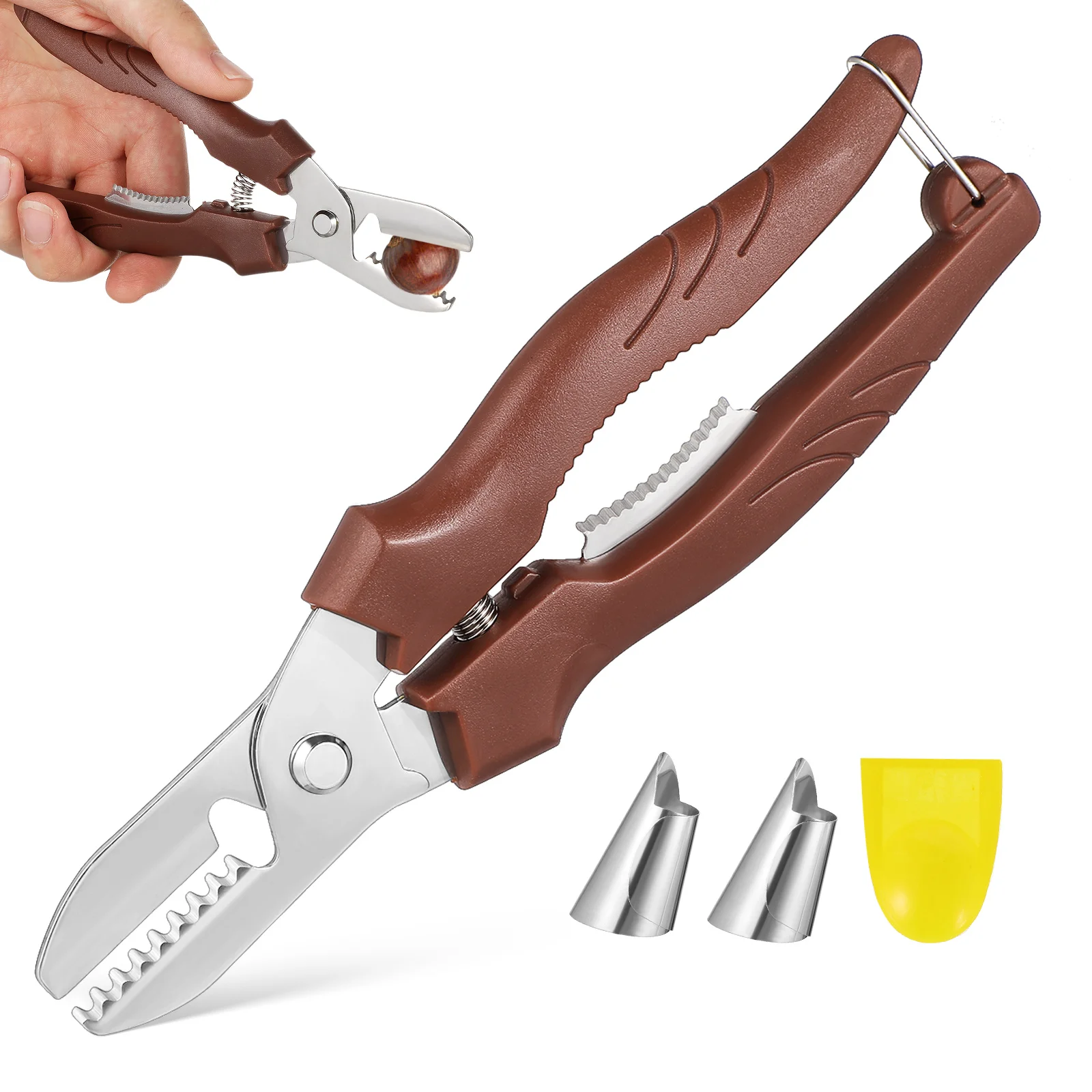 Chestnut Cutter Walnut Cracker Tool Stainless Steel Manual Chestnut Opener Tool Pecan Nut Cracker Kitchen Nut Sheller
Chestnut Cutter Walnut Cracker Tool Stainless Steel Manual Chestnut Opener Tool Pecan Nut Cracker Kitchen Nut Sheller