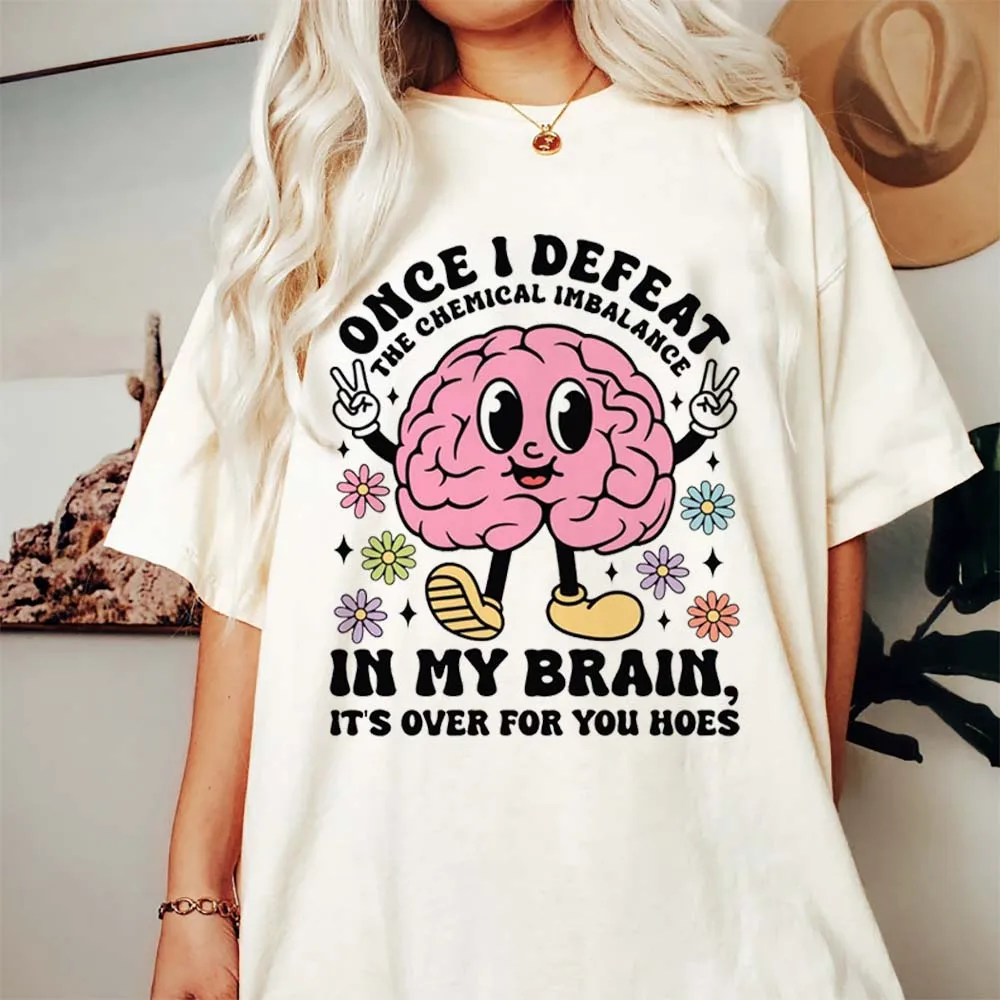Когда я разберу женскую футболку с химическим балансом My Brain, модная одежда с коротким рукавом и рисунком, милая и забавная футболка с круглым вырезом.
Когда я разберу женскую футболку с химическим балансом My Brain, модная одежда с коротким рукавом и рисунком, милая и забавная футболка с круглым вырезом.